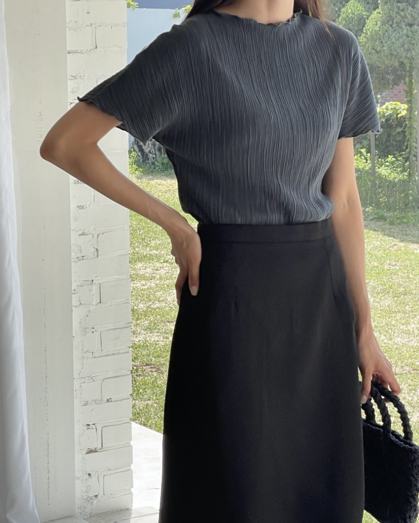 Pleated blouse