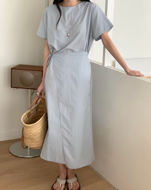 Shine wrap dress