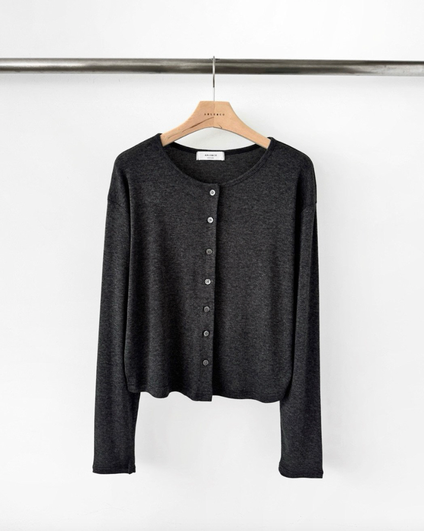 Rayon basic cardigan