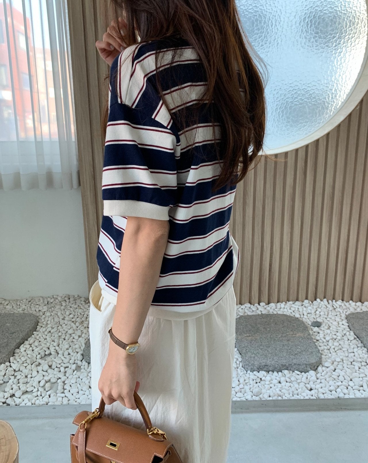 Summer striped sweatshirt
