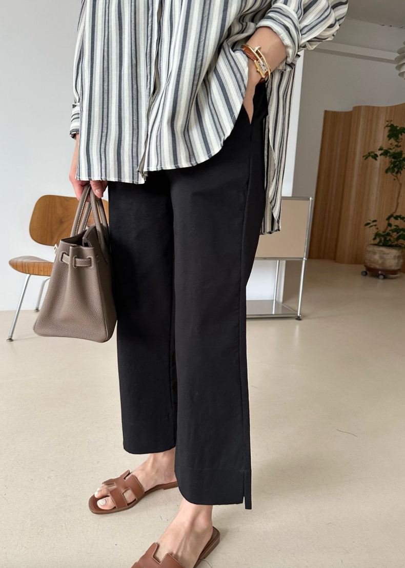 Bio-washed cotton pants