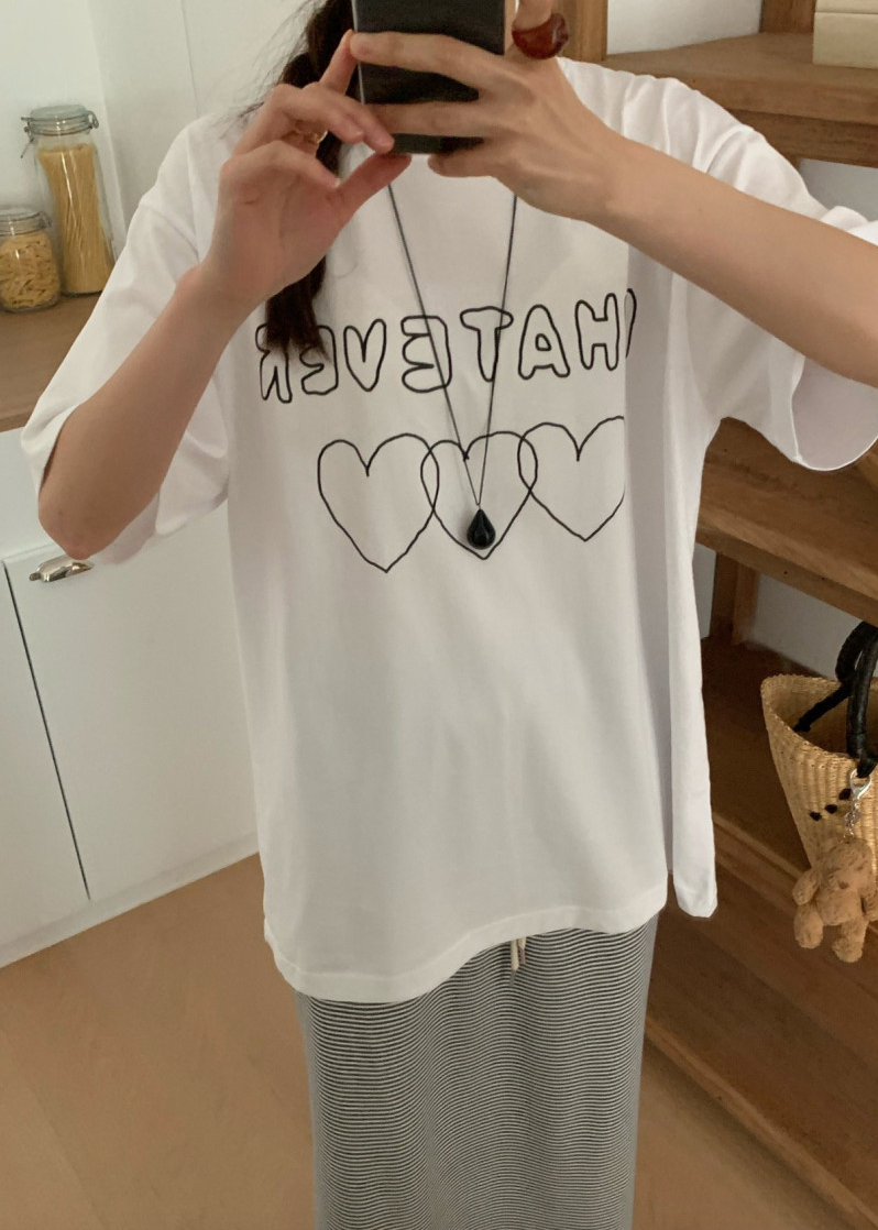 Heart boxy T-shirt