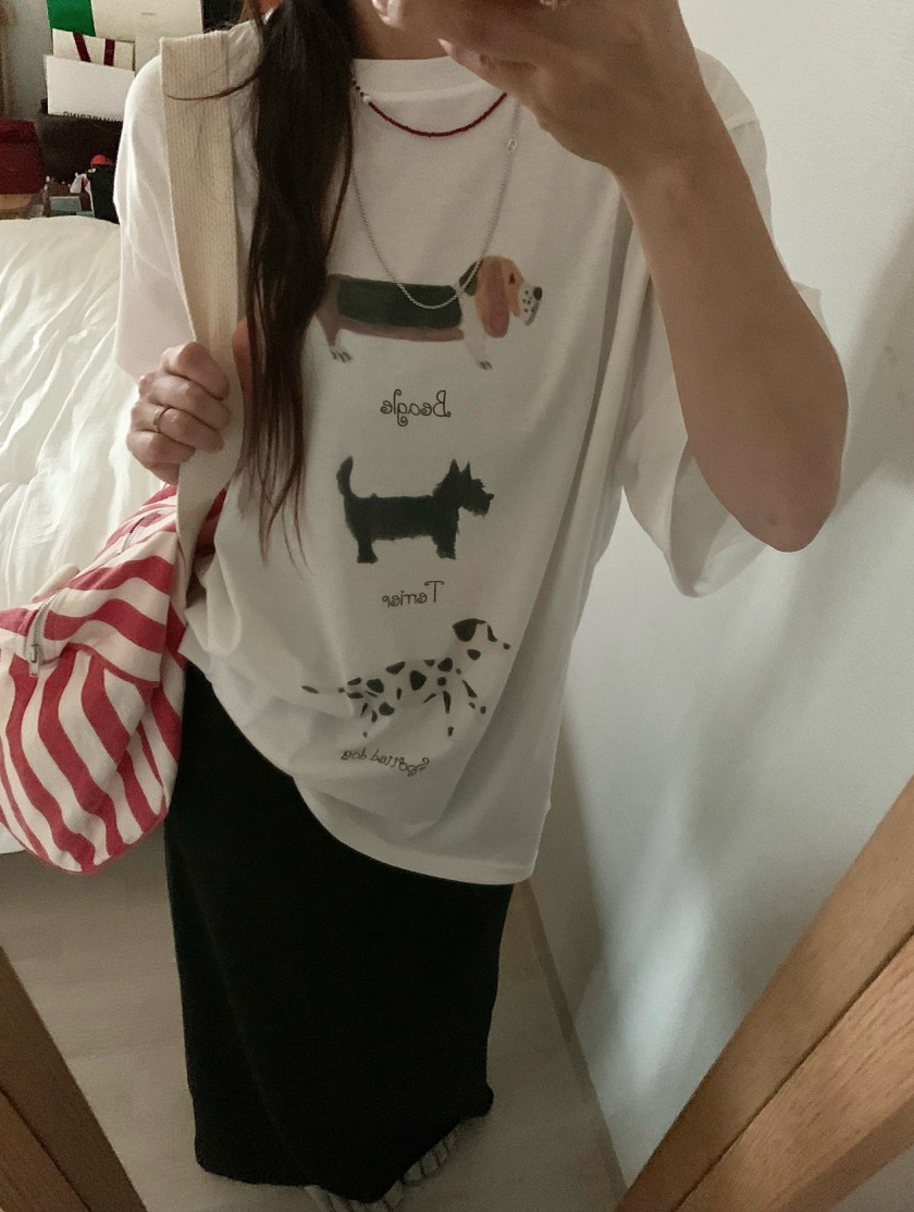 Puppy boxy T-shirt