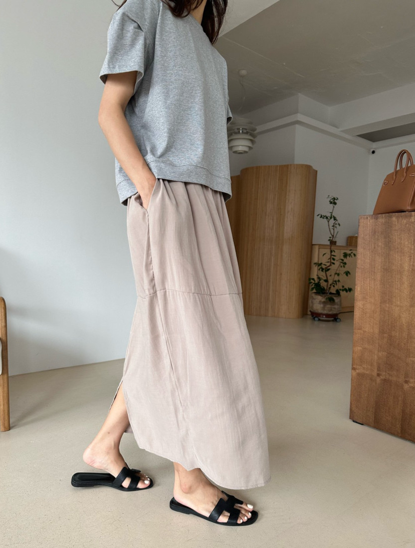 Tencel cocoon skirt