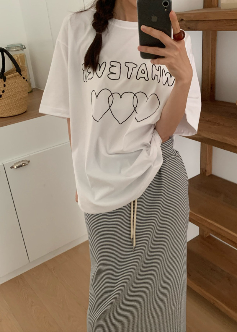 Heart boxy T-shirt