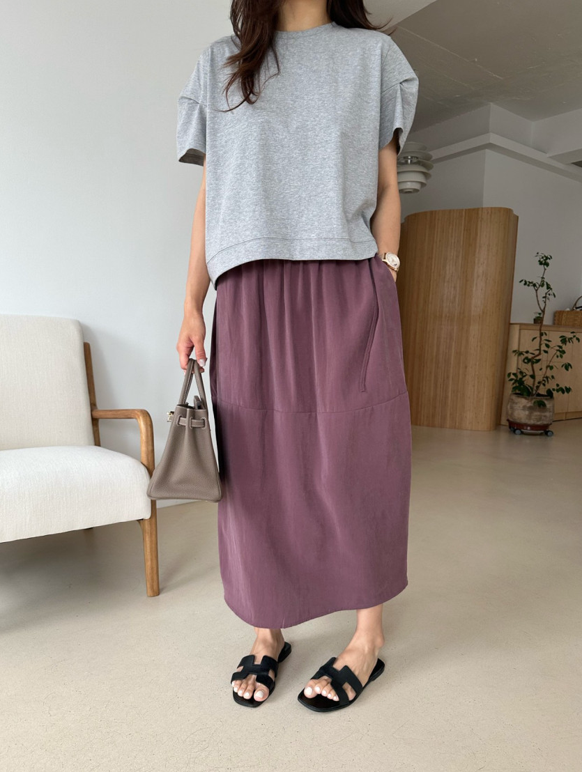 Tencel cocoon skirt