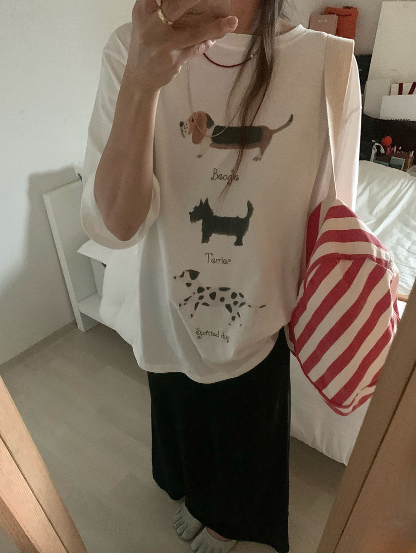 Puppy boxy T-shirt