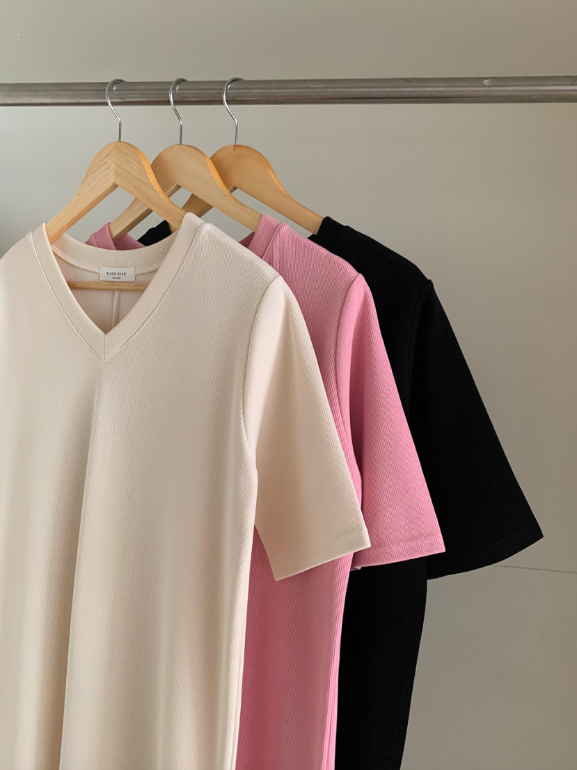 V neck cotton dress