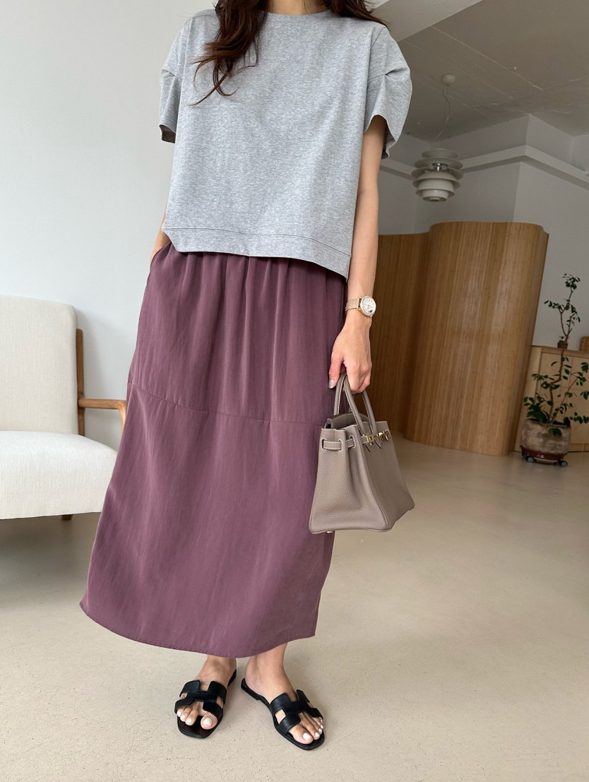 Tencel cocoon skirt