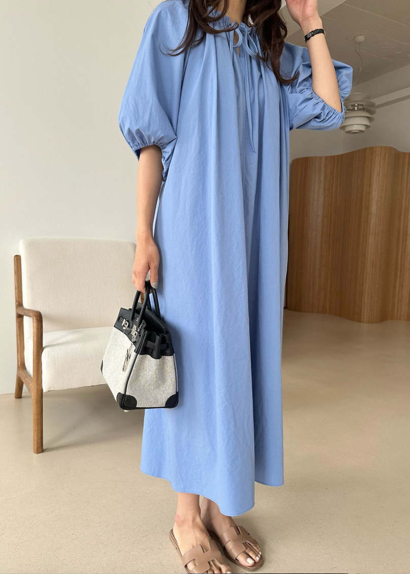 Puff sleeves dress