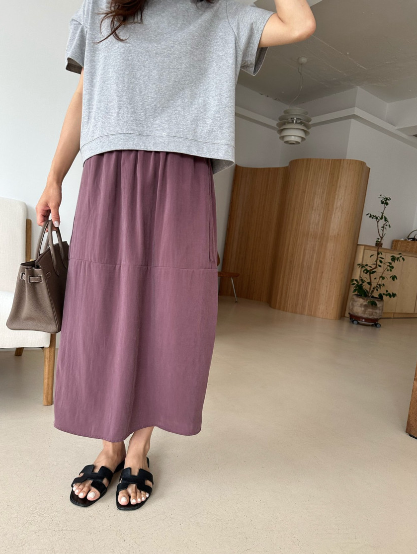 Tencel cocoon skirt