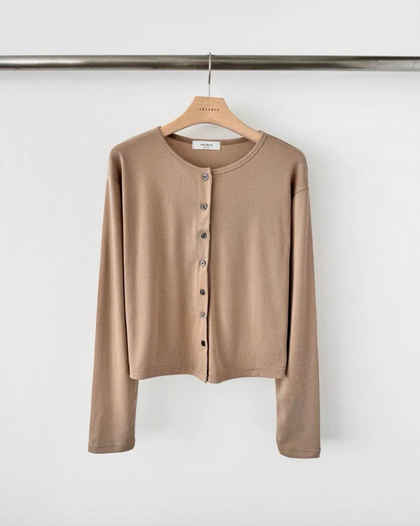 Rayon basic cardigan