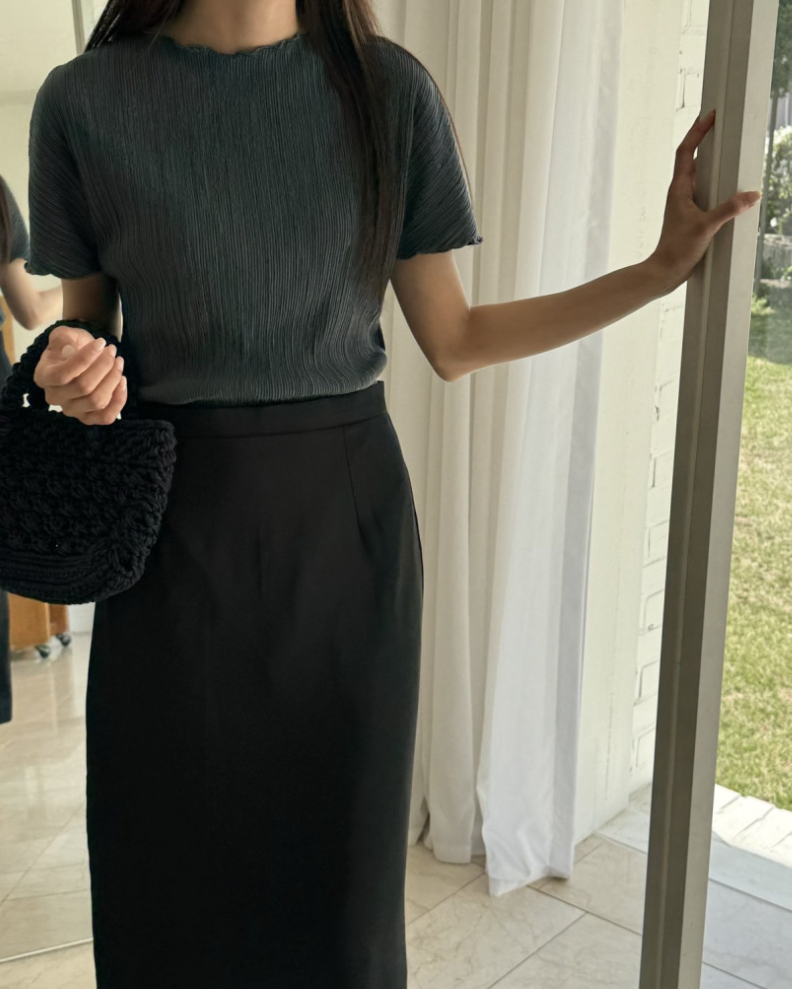 Pleated blouse