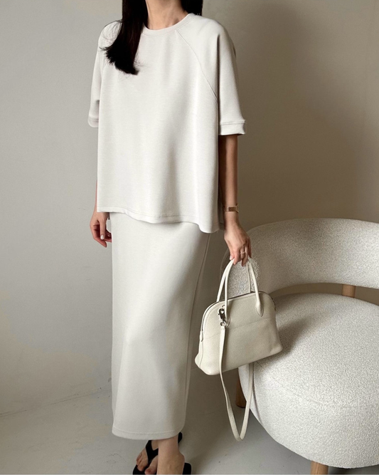 Raglan top & skirt set