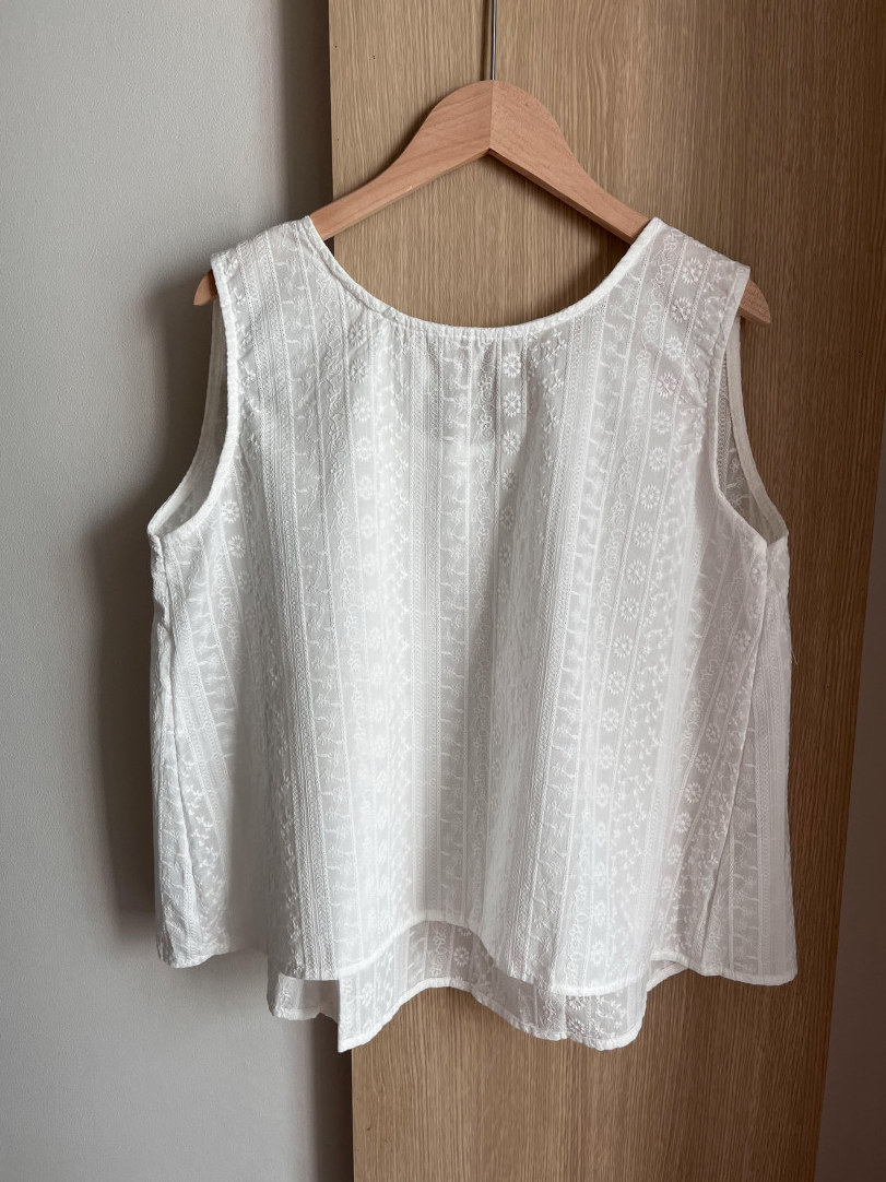 Embroidered cotton blouse