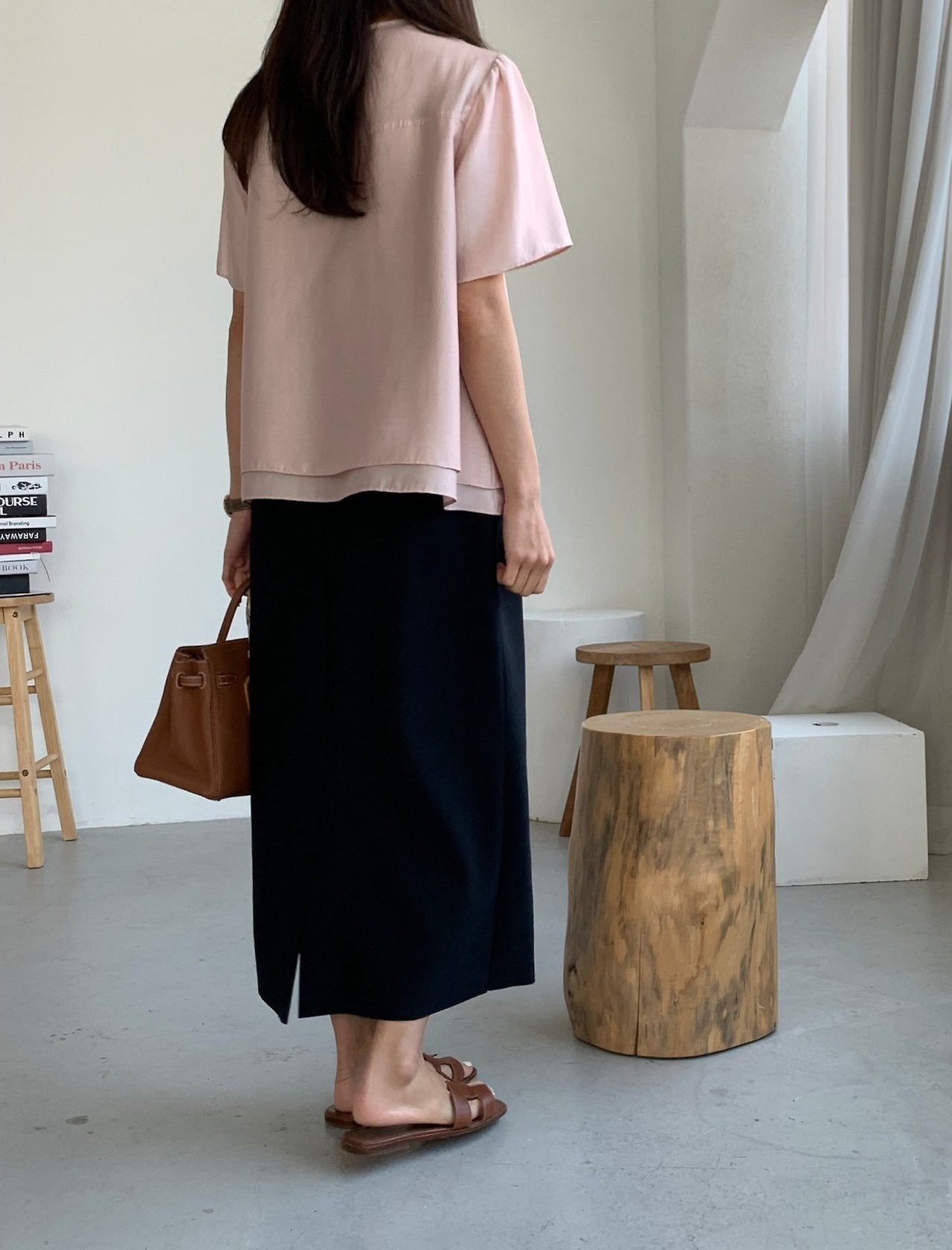 Double-layered blouse