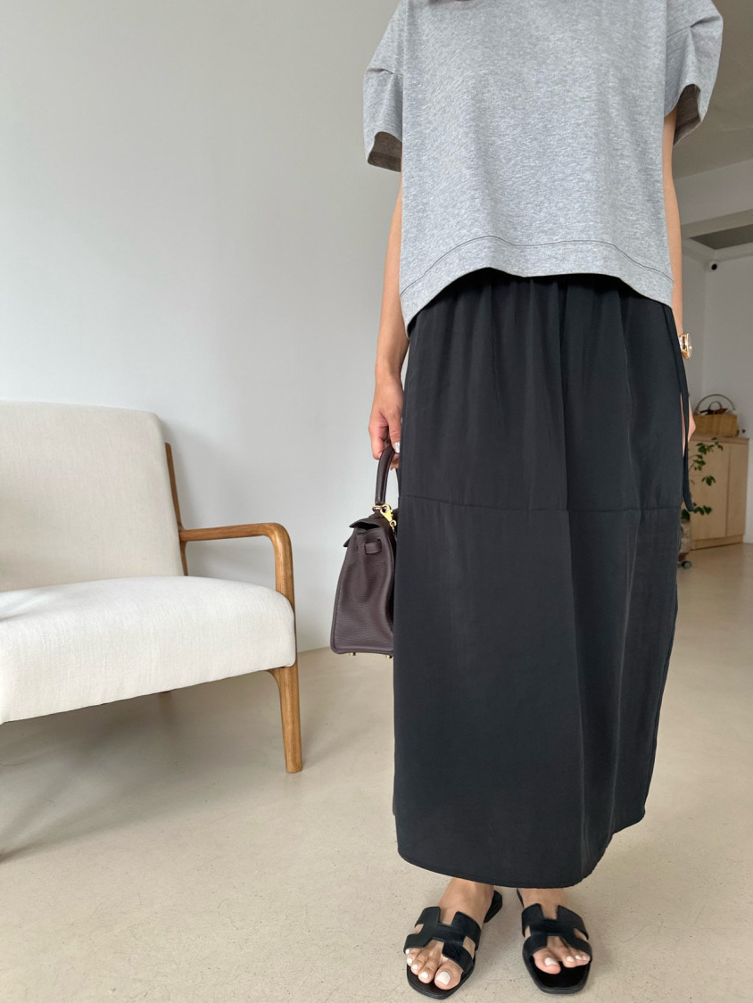 Tencel cocoon skirt