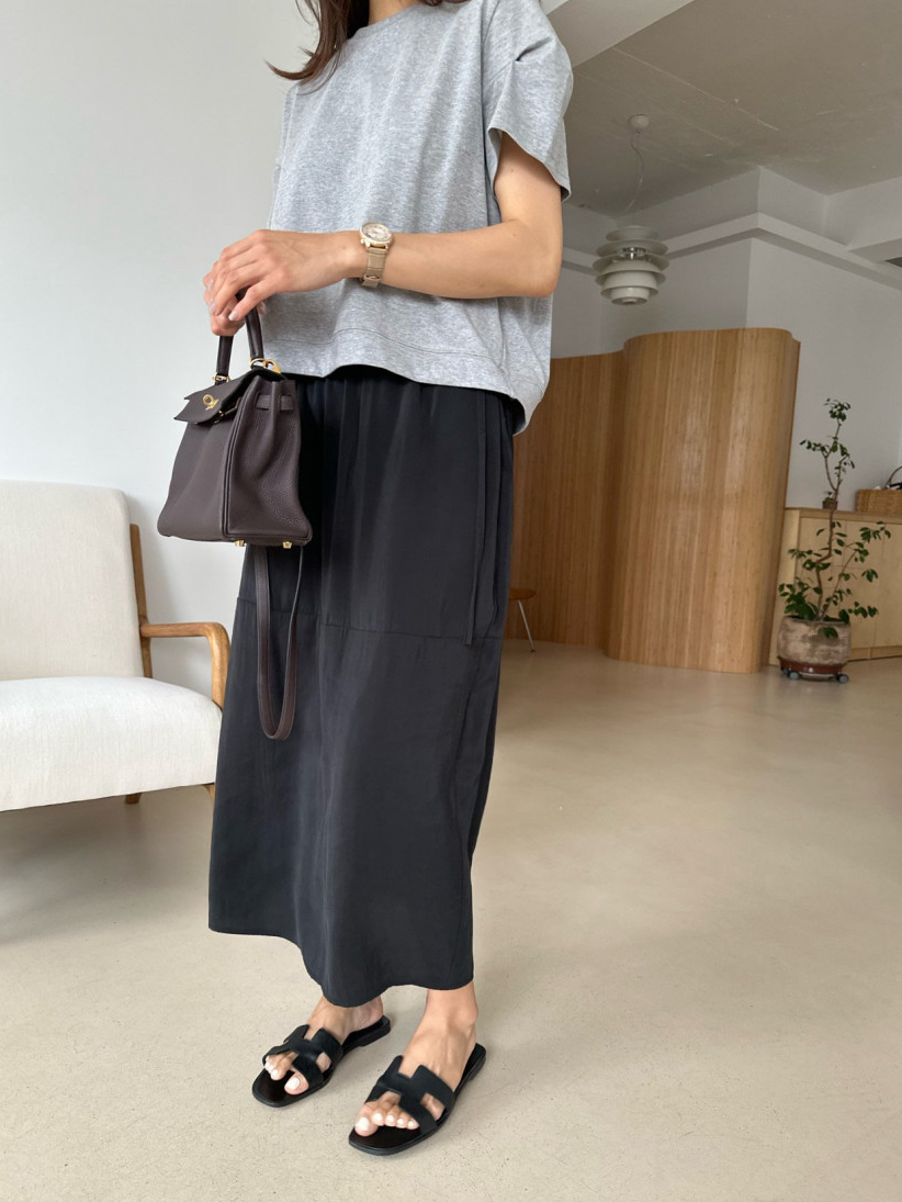 Tencel cocoon skirt