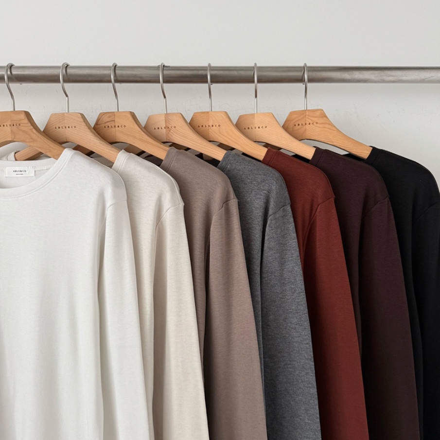 (F/W) Warm rayon basic tee