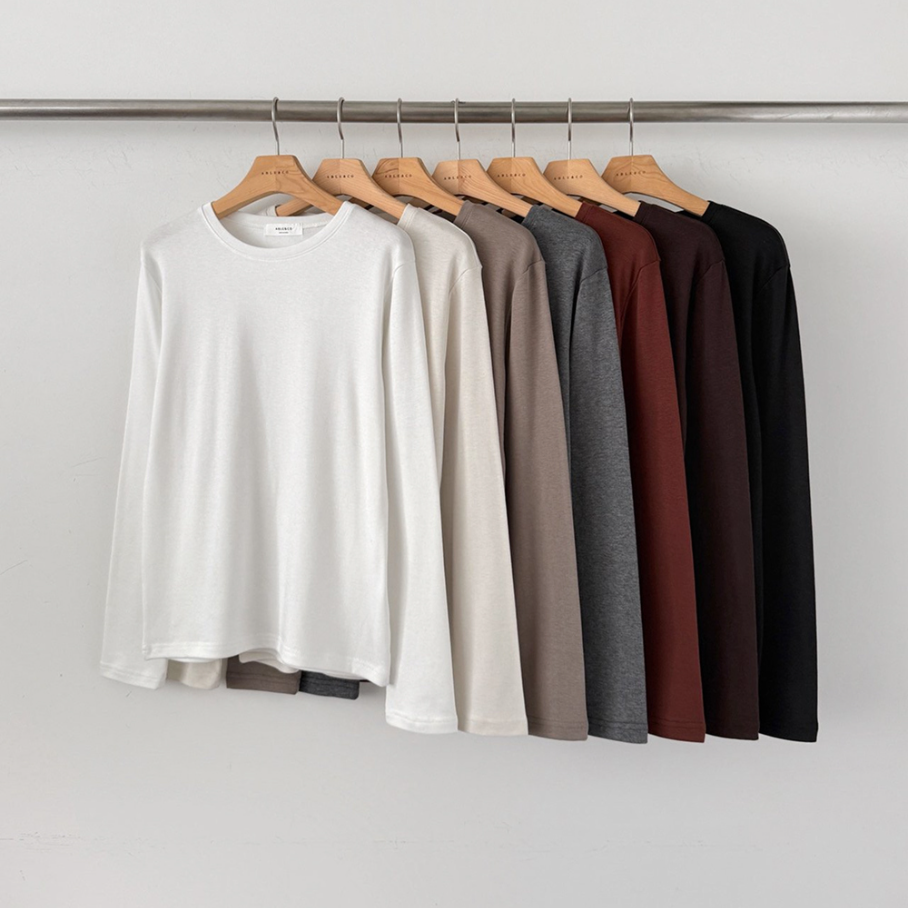 (F/W) Warm rayon basic tee