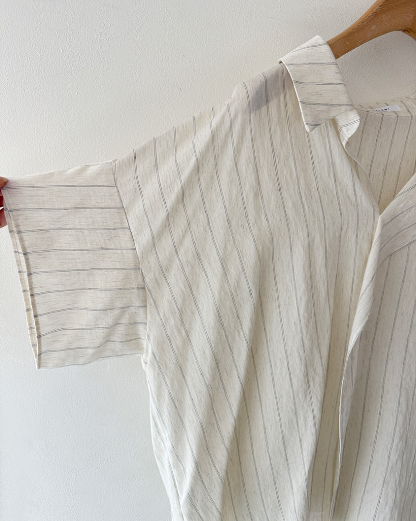Linen striped blouse