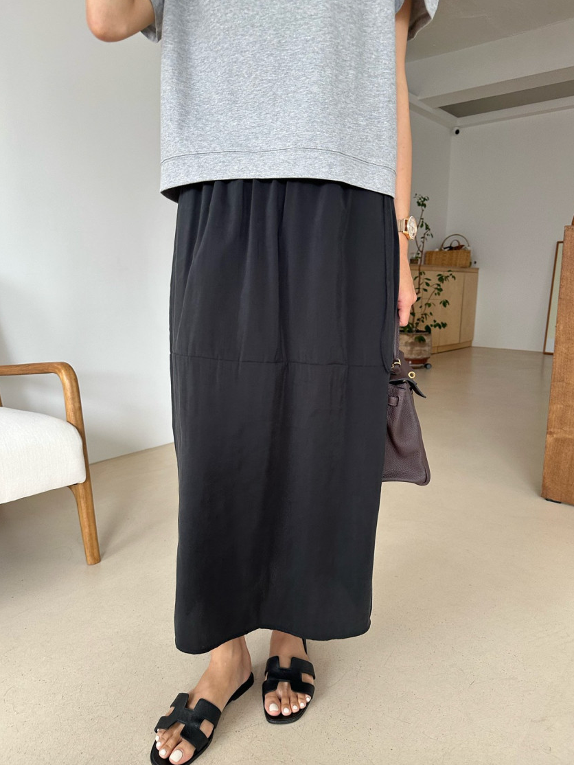 Tencel cocoon skirt