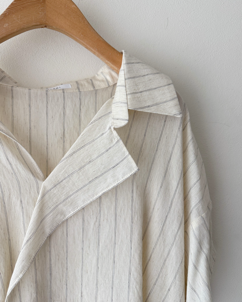 Linen striped blouse