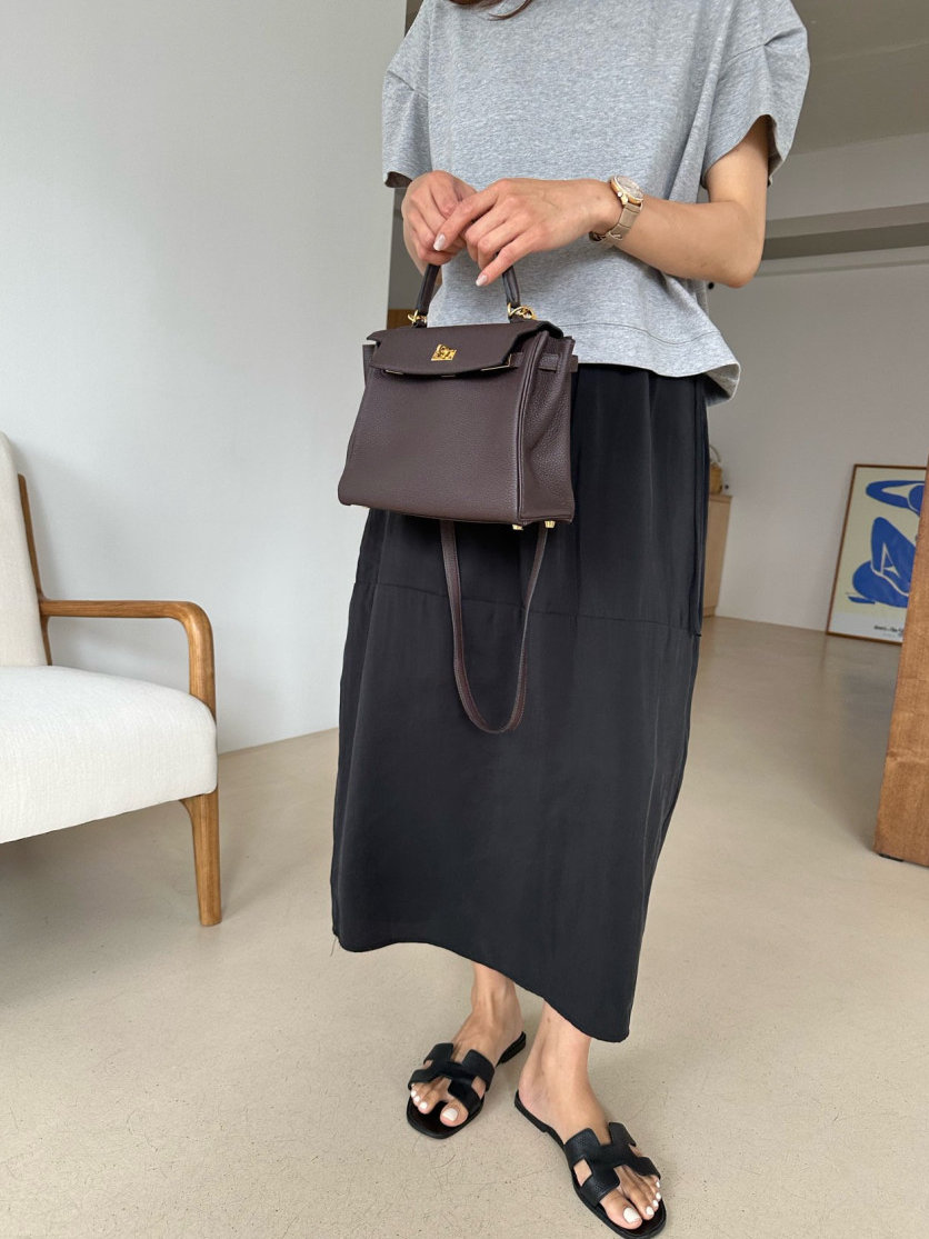 Tencel cocoon skirt