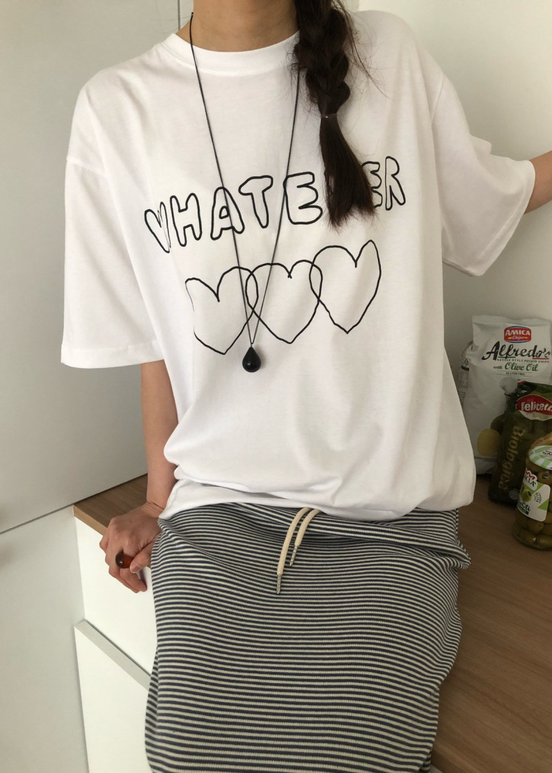 Heart boxy T-shirt