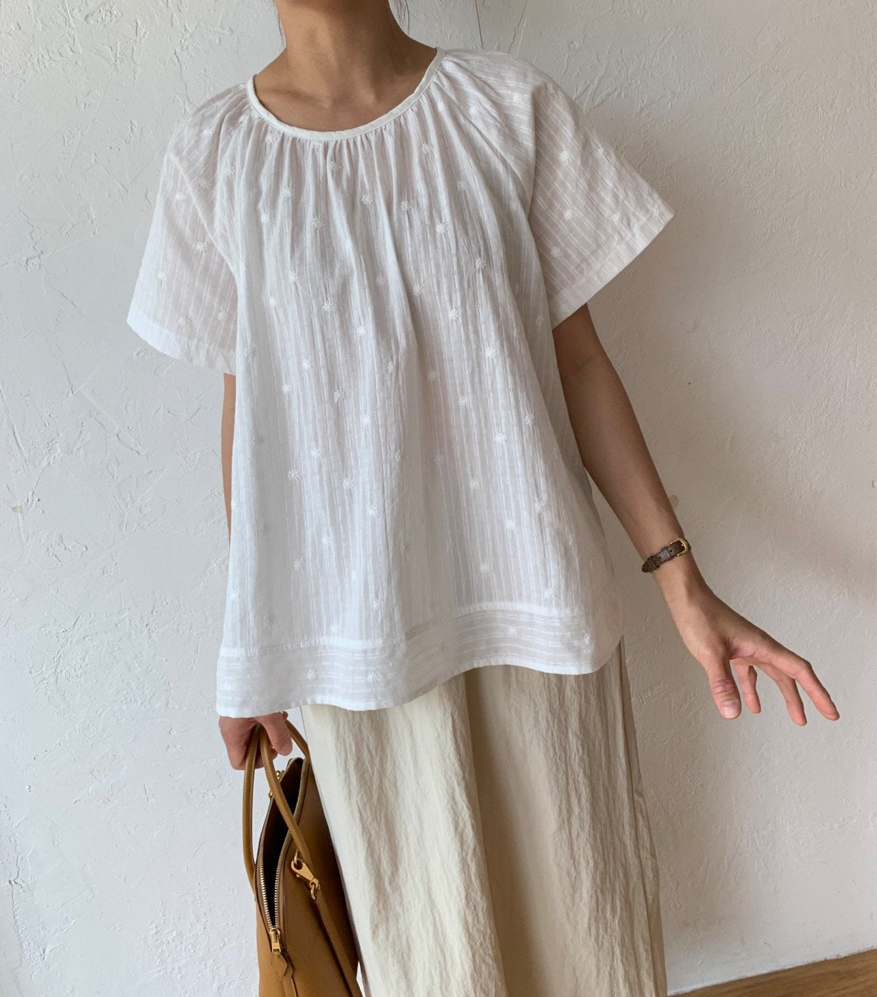 Lace A-line blouse