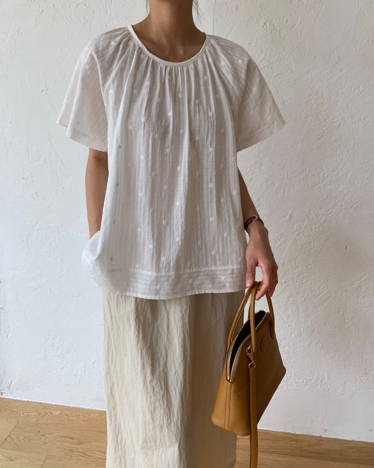 Lace A-line blouse
