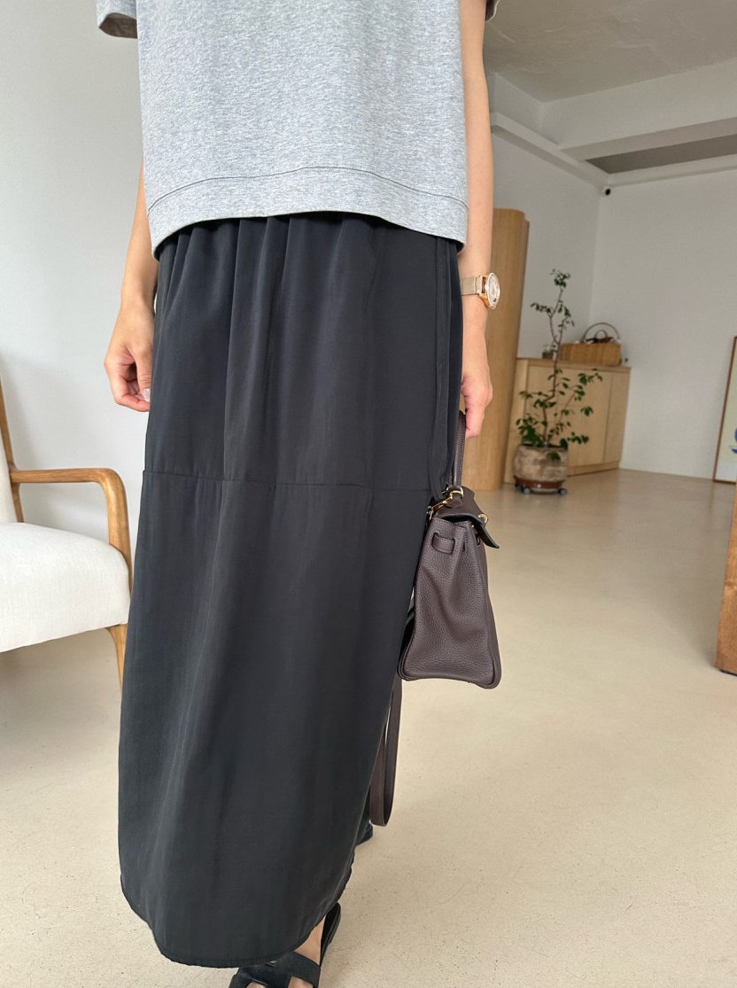 Tencel cocoon skirt