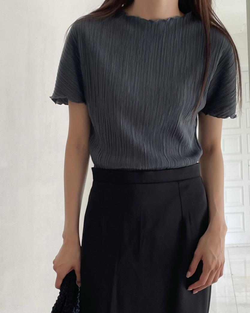 Pleated blouse