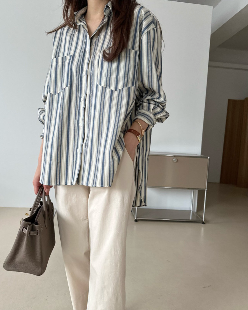 Bio-washed cotton pants