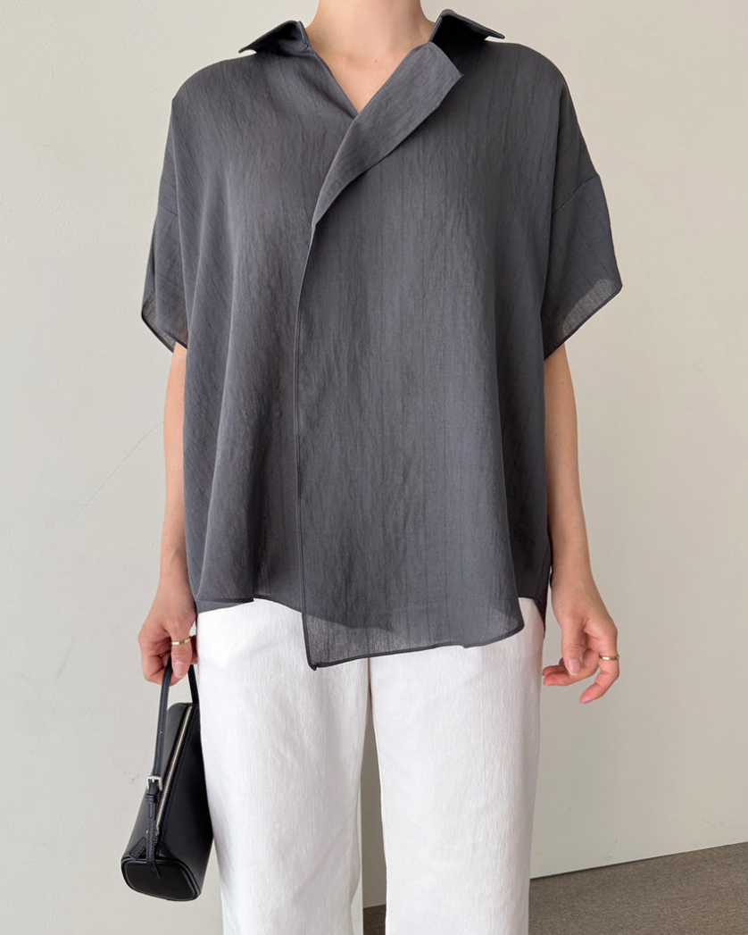 Linen striped blouse