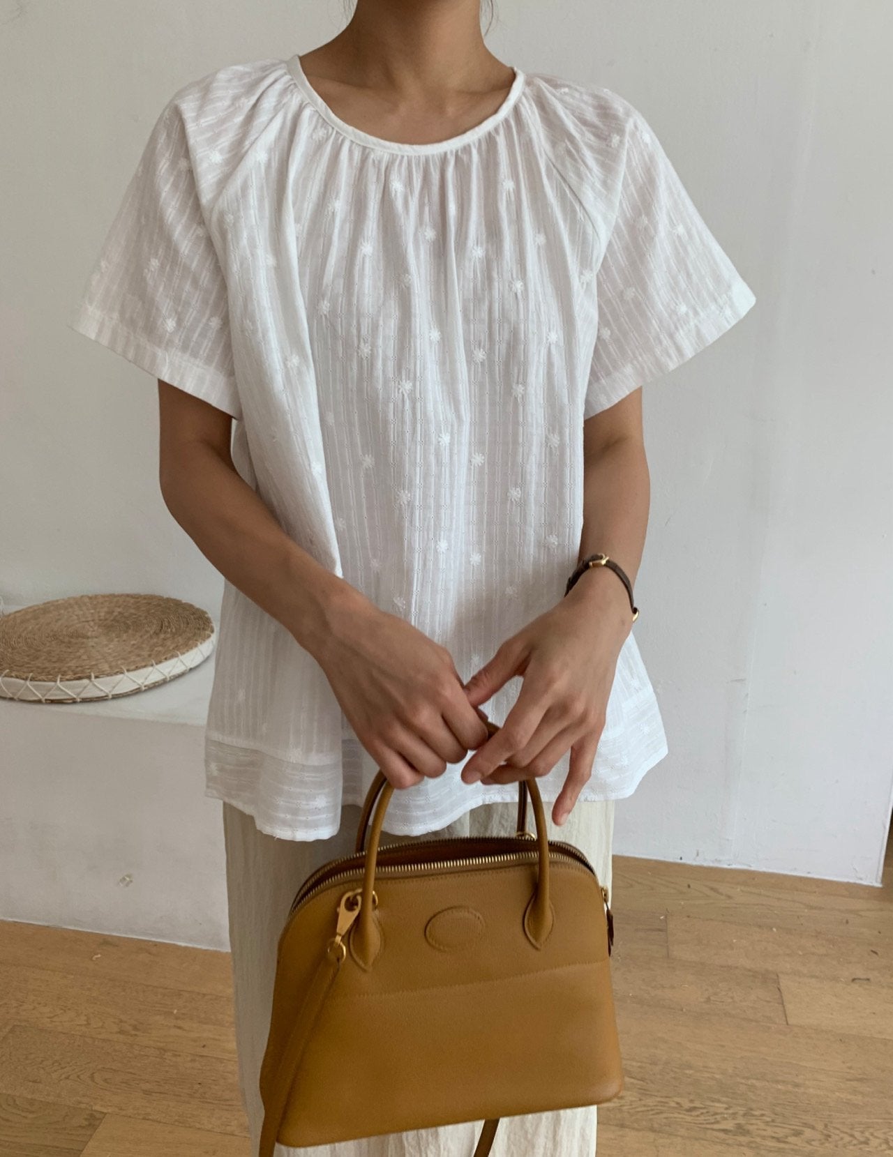 Lace A-line blouse