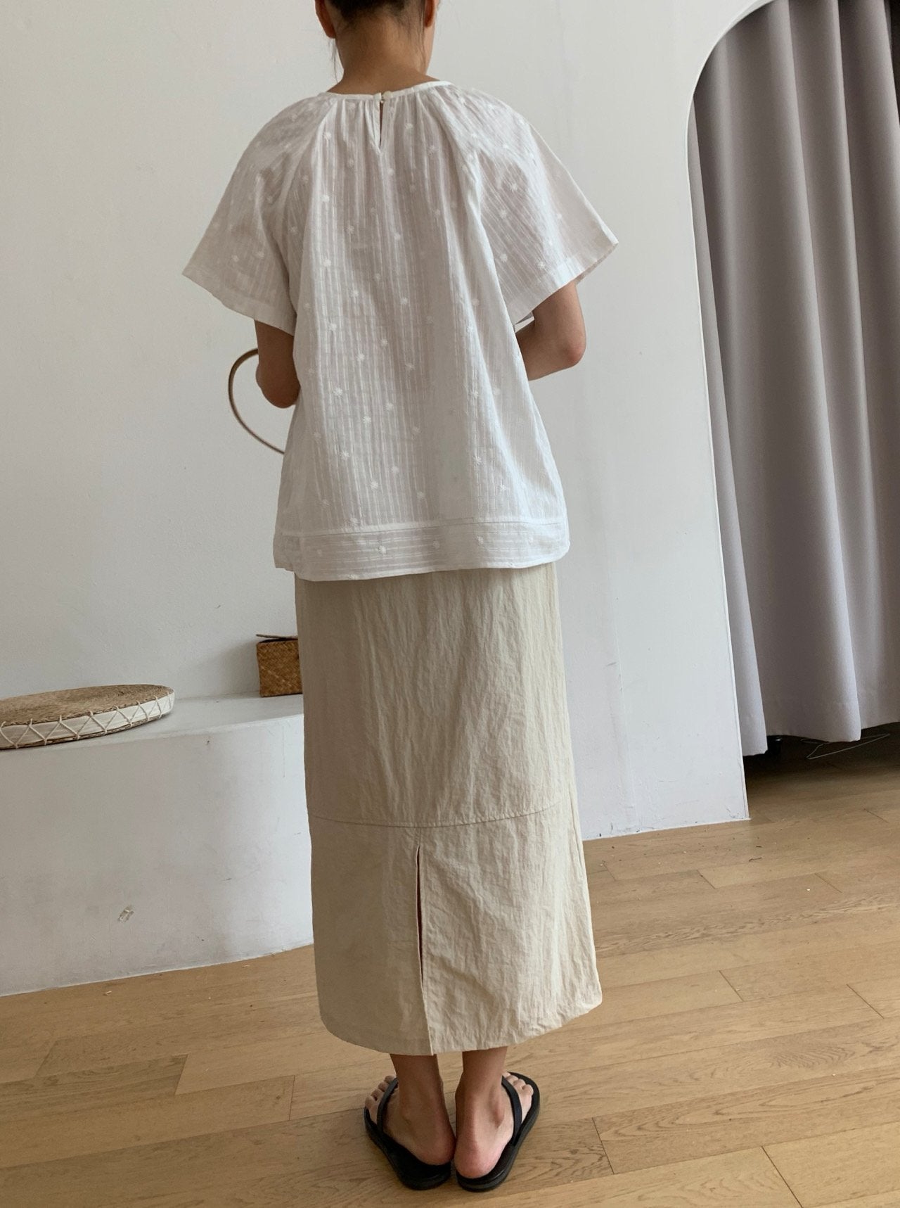 Lace A-line blouse