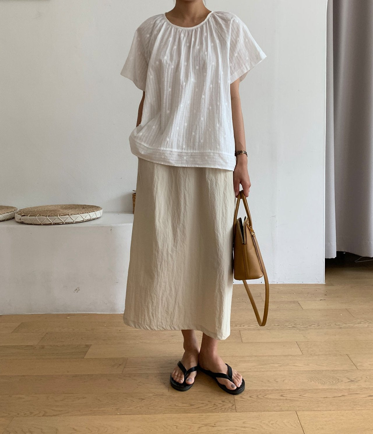Lace A-line blouse