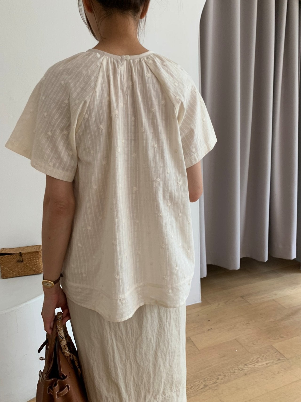 Lace A-line blouse