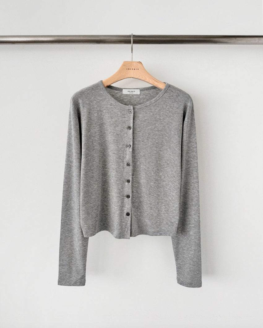 Rayon basic cardigan