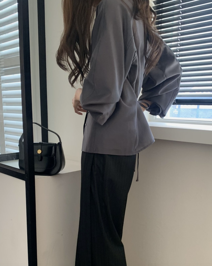 Tencel collar blouse