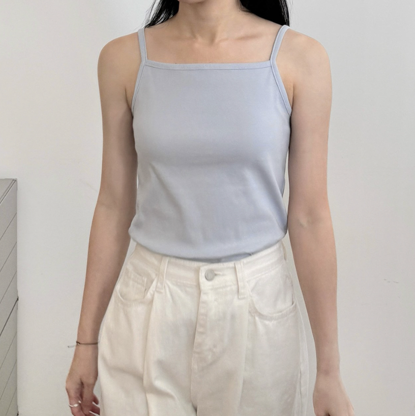 Bio cotton strappy top