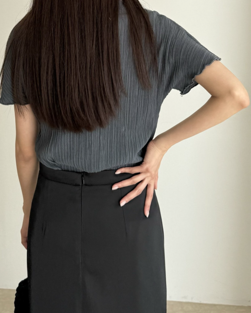 Pleated blouse