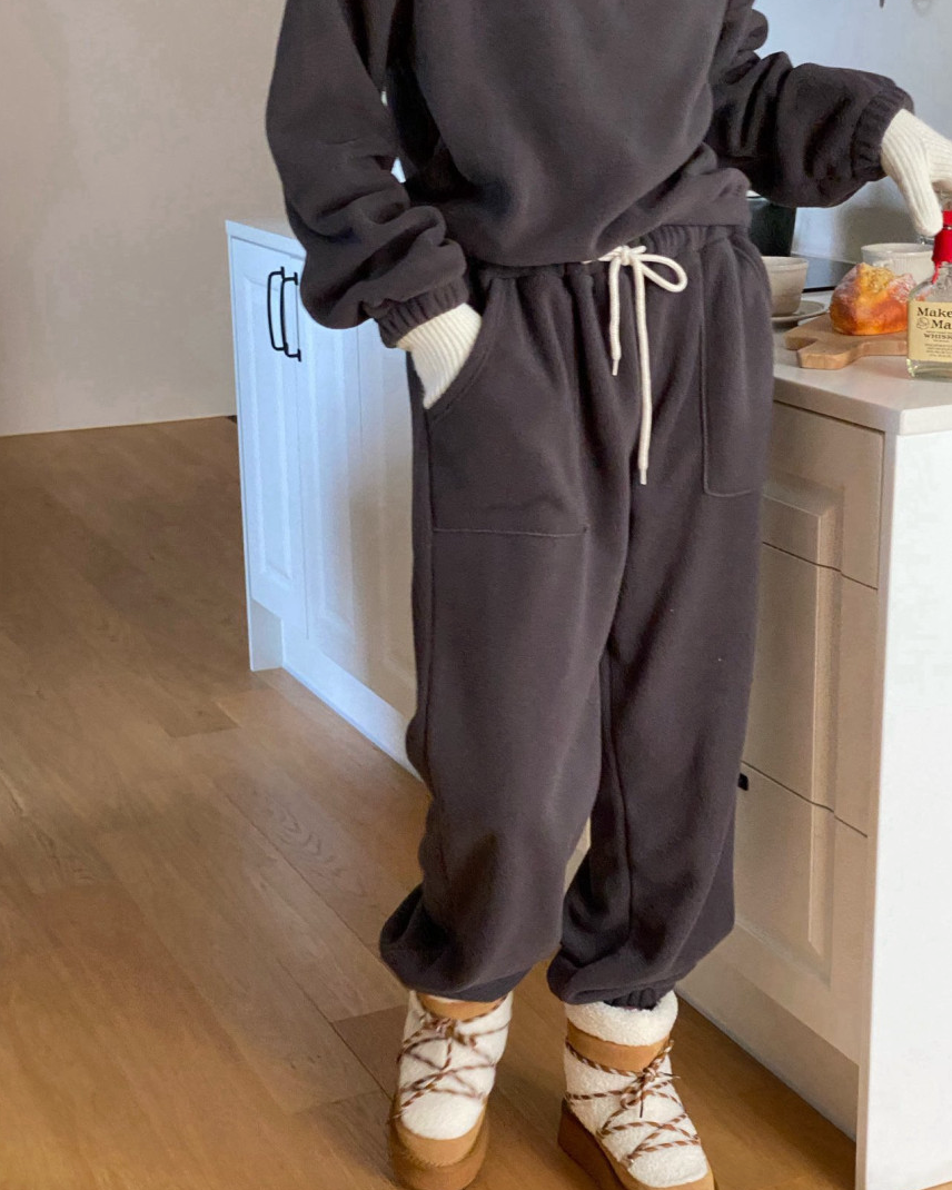 (F/W) Fleece jogger pants