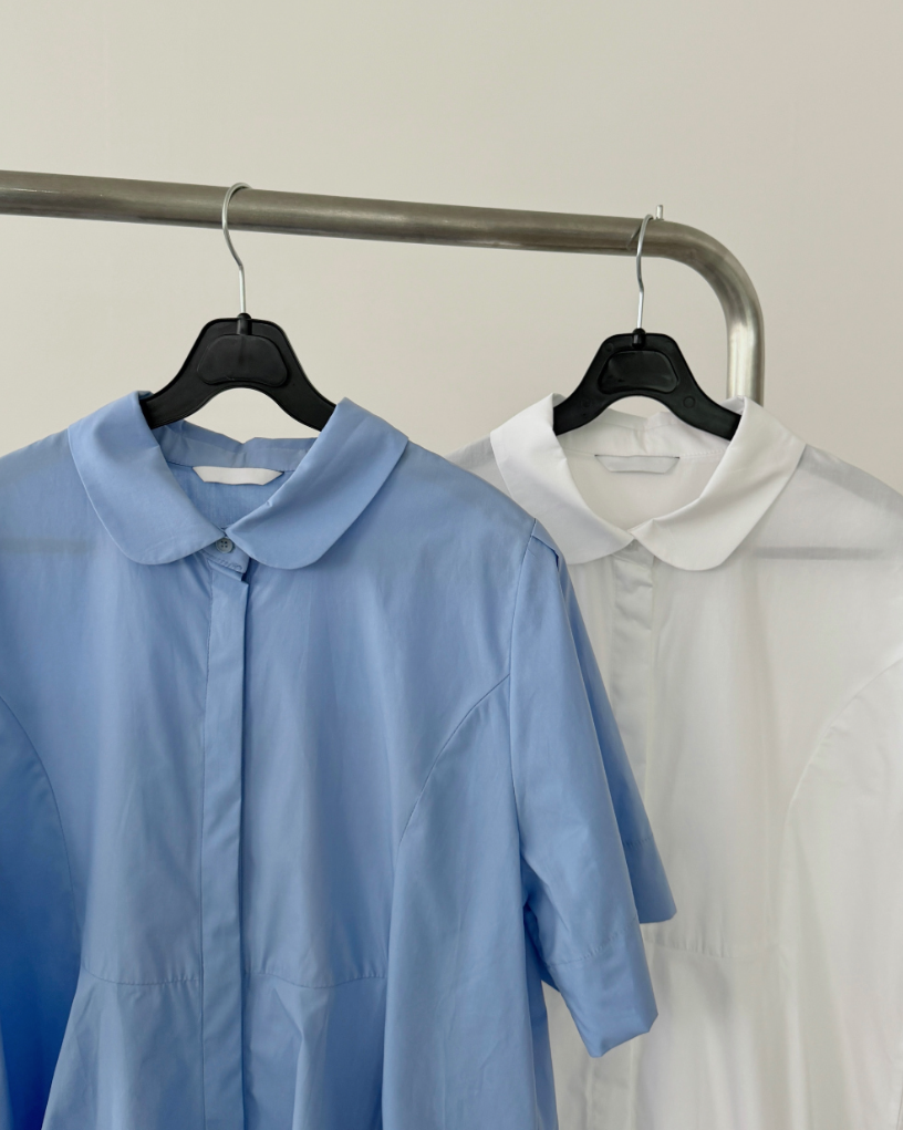 Back pleats shirt