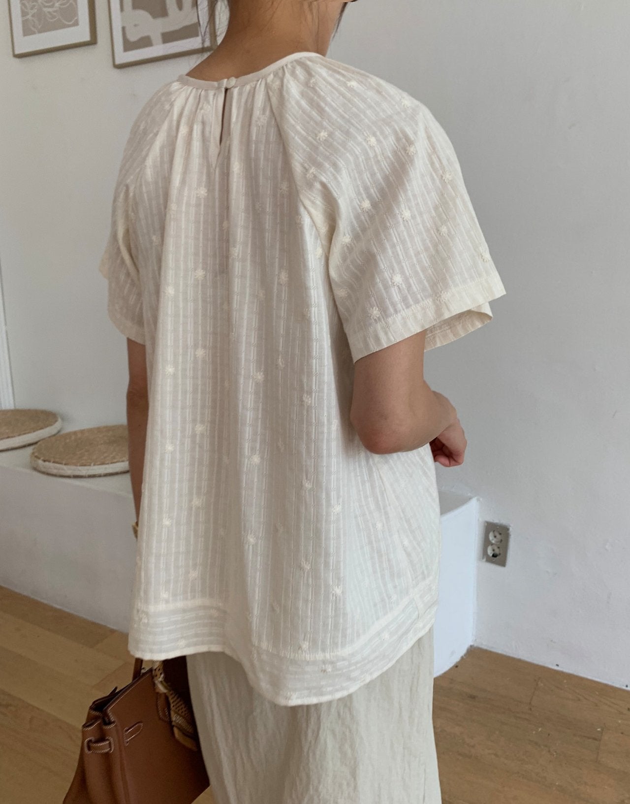 Lace A-line blouse