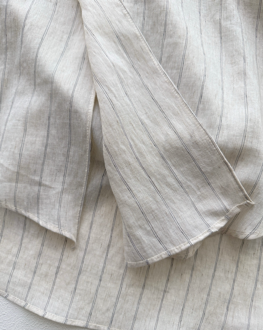 Linen striped blouse