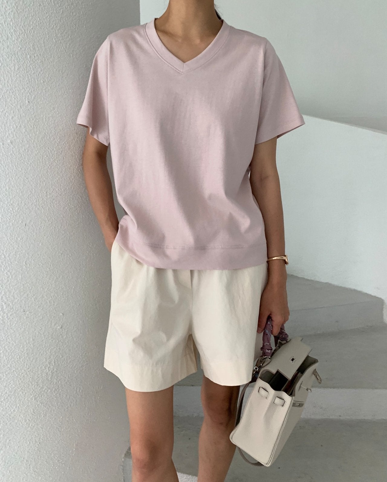 V neck T-shirt