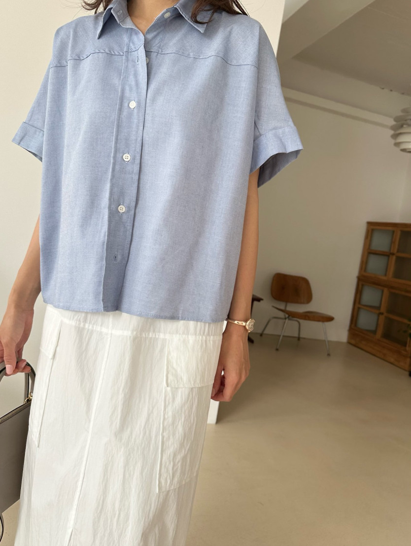 Nylon cargo skirt