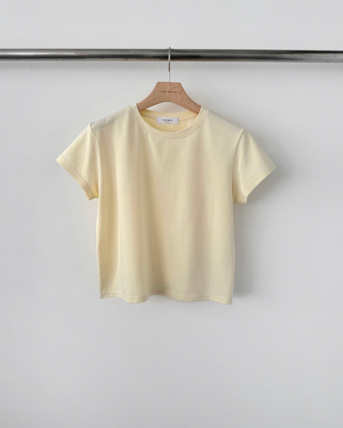 Cream modal tee